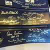 Beautiful Hall Of Fame Signed Seatback Stan Musial Ernie Banks 33 Sigs JSA COA