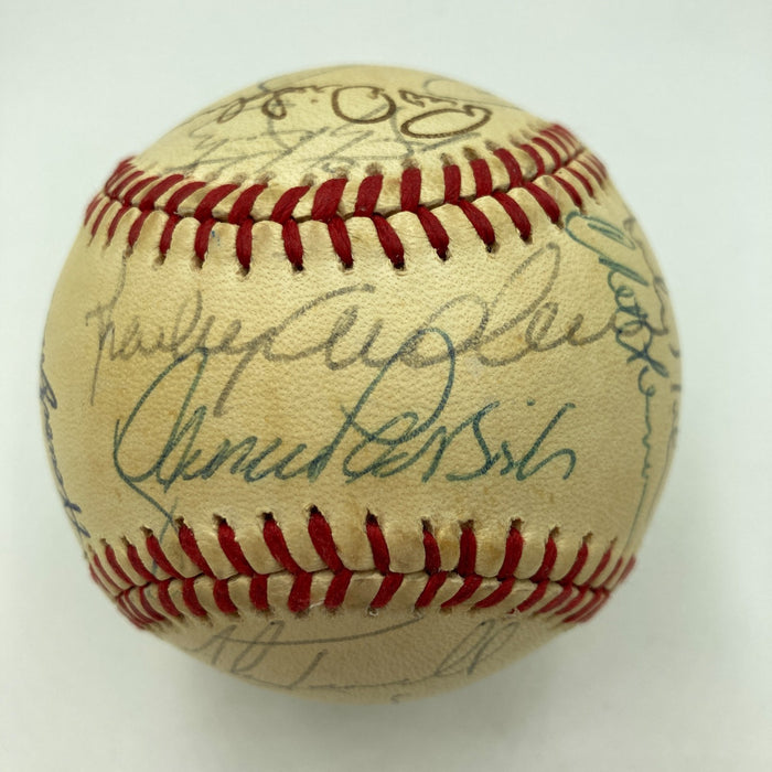 1984 Detroit Tigers World Series Champs Team Signed Baseball 26 Sigs JSA COA