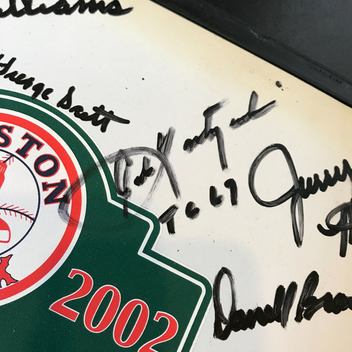 1967 Boston Red Sox AL Champs Team Signed Home Plate Carl Yastrzemski JSA COA