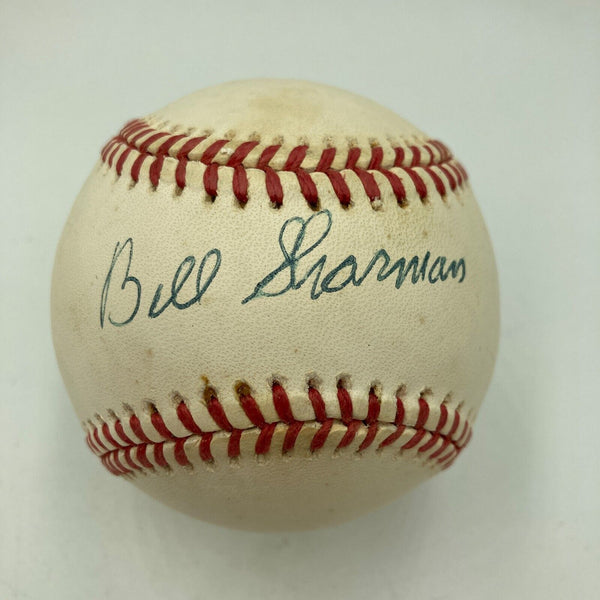 Bill Sharman Signed American League Baseball Boston Celtics HOF JSA COA