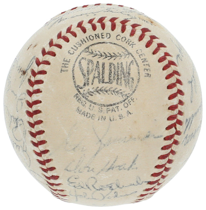 1955 Brooklyn Dodgers W.S. Champs Team Signed Baseball Jackie Robinson JSA COA