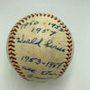 Bill McKinley Umpire Signed Inscribed Baseball World Series All Star Game JSA