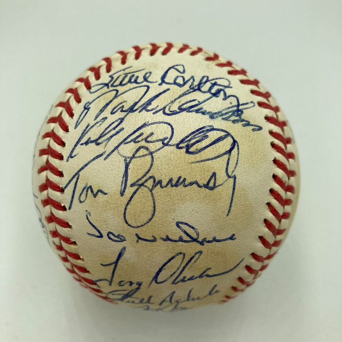 1987 Minnesota Twins World Series Champs Team Signed Baseball JSA COA