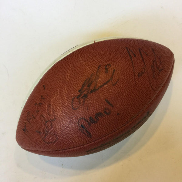 Troy Aikman Joe Buck Pam Oliver Collinsworth Fox Signed Game Used Football JSA