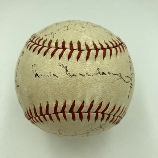 Hank Greenberg 1945 World War 2 Army Team Signed Baseball JSA WWII With JSA COA