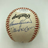 Willie Mays Hank Aaron Ernie Banks 500 Home Run Signed Baseball JSA COA