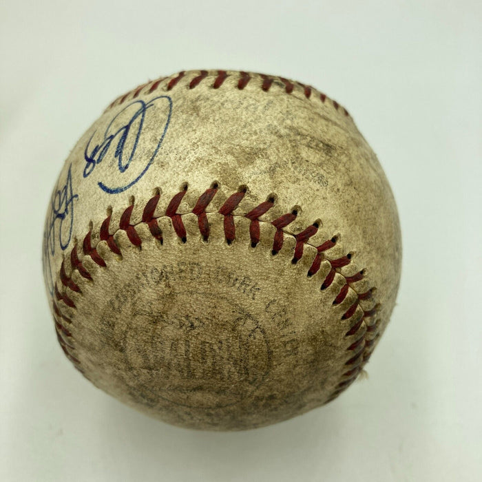 Andy Pafko Signed 1960 Game Used Actual Hit Baseball Milwaukee Braves JSA COA