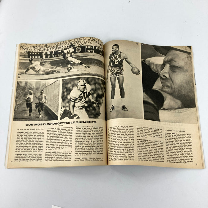 Willie Mays Signed Sport Magazine With Beckett COA