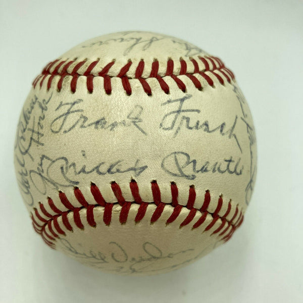 Mickey Mantle New York Hall Of Fame Legends Multi Signed Baseball 33 Sigs JSA