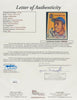 Hank Aaron Signed 1954 Topps Original Production Artwork JSA COA 1/1 RARE