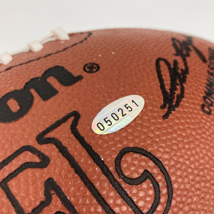 Super Bowl MVP Signed Football 21 Sigs Bart Starr Joe Montana Jerry Rice PSA DNA