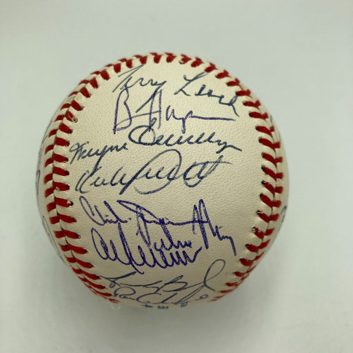 1991 Minnesota Twins World Series Champs Team Signed Baseball JSA COA