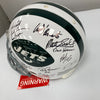 1969 New York Jets Super Bowl Champs Team Signed Authentic Game Helmet Steiner
