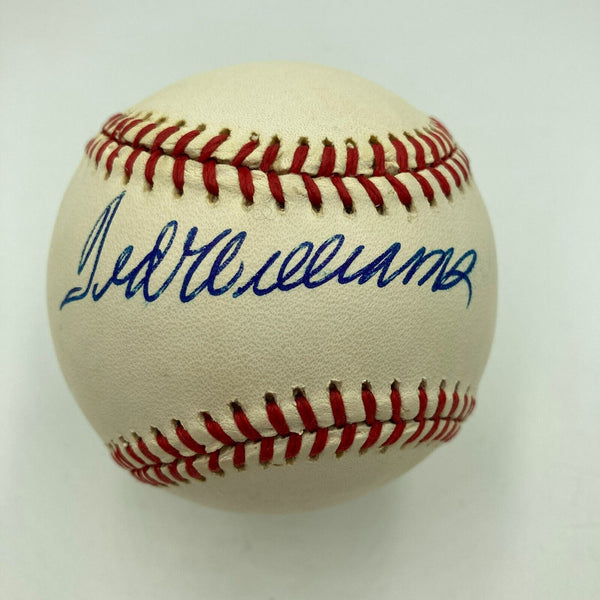 Mint Ted Williams Signed Official American League Baseball JSA COA Beautiful