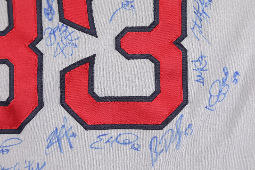 2007 Boston Red Sox Team WS Champs Signed World Series Game Used Jersey JSA COA