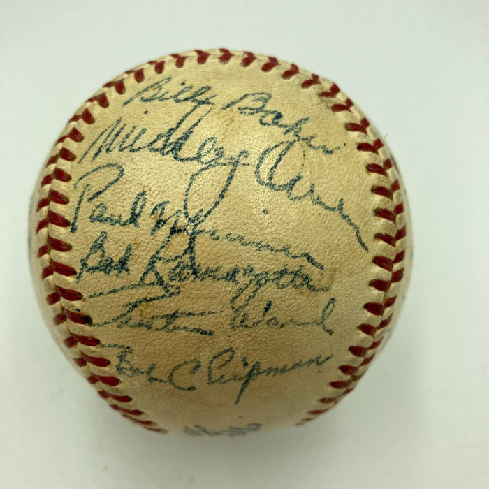 1950 Chicago Cubs Team Signed Official National League Frick Baseball