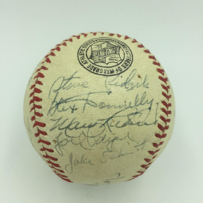 Nice 1949 Philadelphia Phillies Team Signed Baseball Whiz Kids With Beckett COA