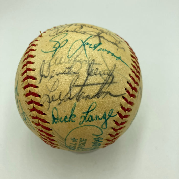 Nolan Ryan 1974 California Angels Team Signed American League Baseball JSA COA
