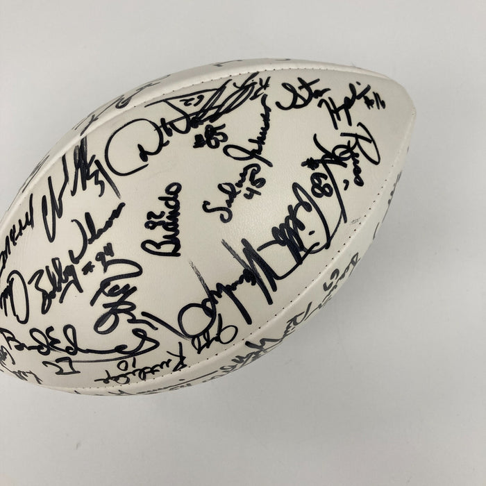 1991 Washington Redskins Super Bowl Champs Team Signed Football JSA COA