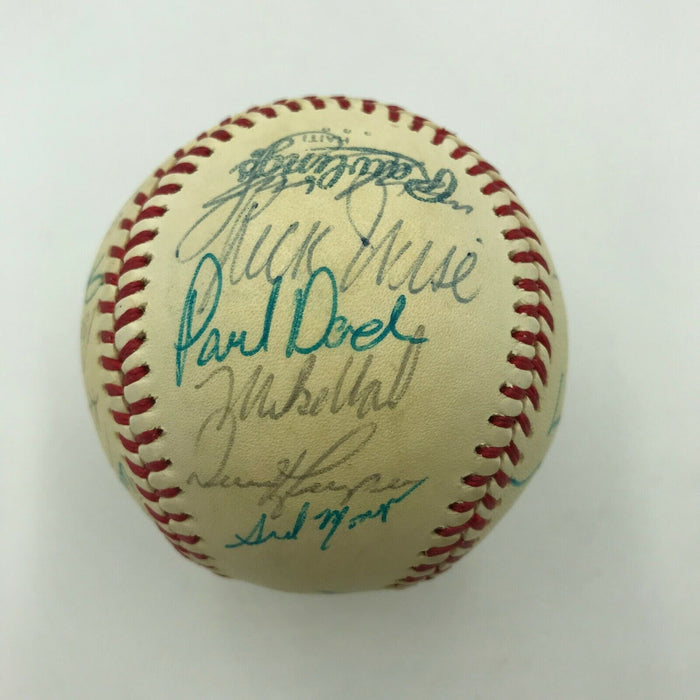 1977 Cleveland Indians Team Signed Official American League Baseball