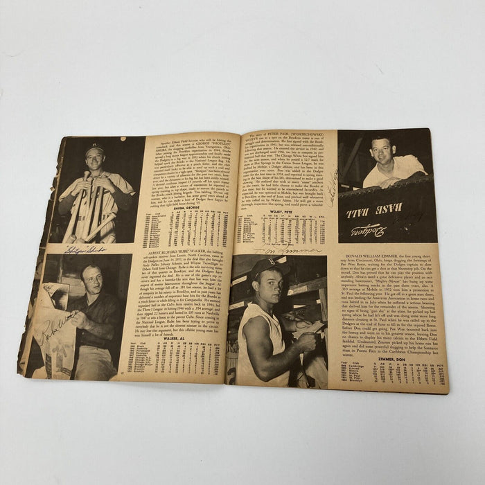 1955 Brooklyn Dodgers W.S. Champs Team Signed Yearbook Jackie Robinson JSA COA