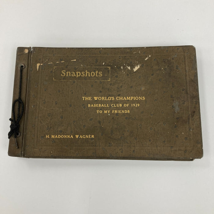 Historic 1929 Philadelphia Athletics World Series Champs Team Signed Album PSA