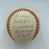 Rare Tom Seaver Signed Heavily Inscribed Career STAT Baseball With JSA COA