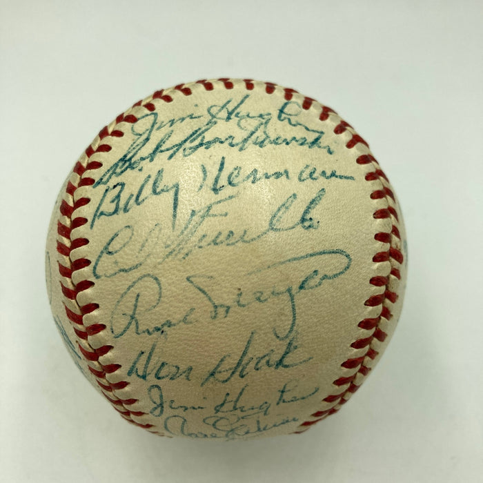 The Finest 1955 Brooklyn Dodgers Team Signed Baseball Jackie Robinson Beckett