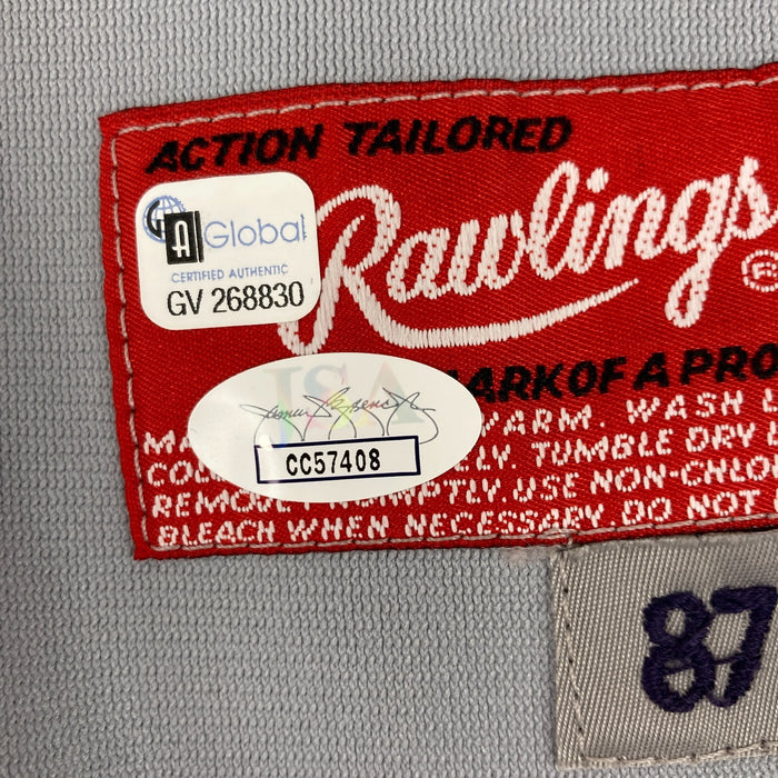 Al Kaline Signed Rawlings Detroit Tigers Game Model Jersey JSA COA