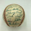 Beautiful 1958 Cubs Team Signed National League Baseball Ernie Banks JSA COA