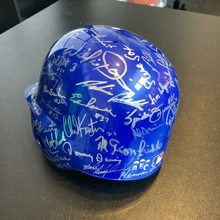 Beautiful Los Angeles Dodgers Legends Multi Signed Helmet 45+ Sigs With JSA COA