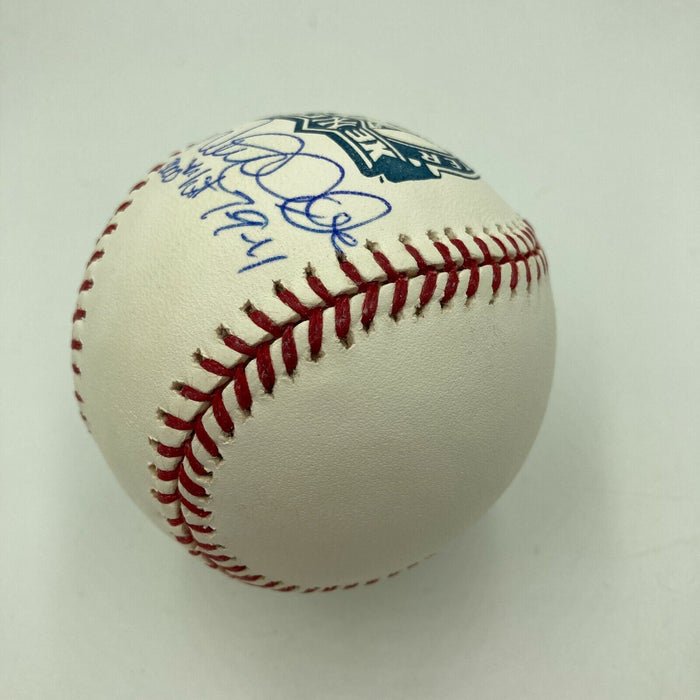 Beautiful Derek Jeter 3,000th Hit 7-9-11 Signed Inscribed Baseball Steiner COA