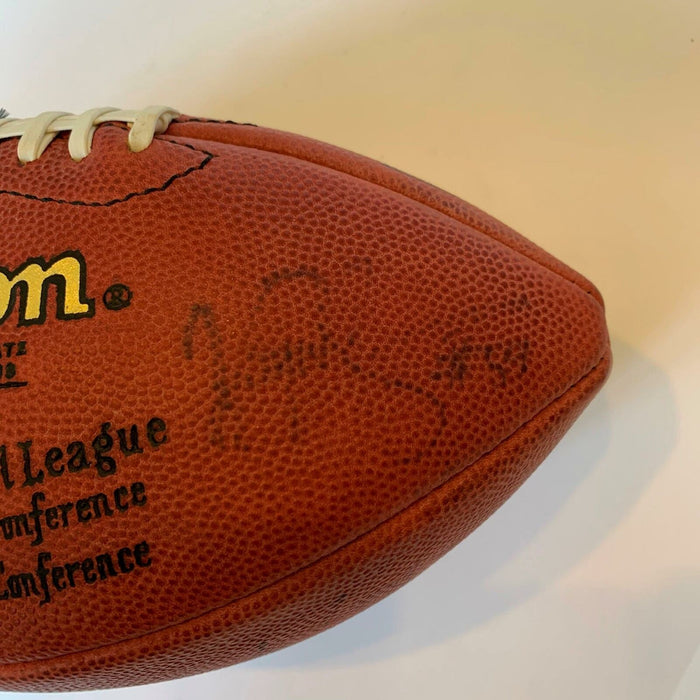 1996 Green Bay Packers Super Bowl Champs Team Signed Wilson NFL Football PSA DNA