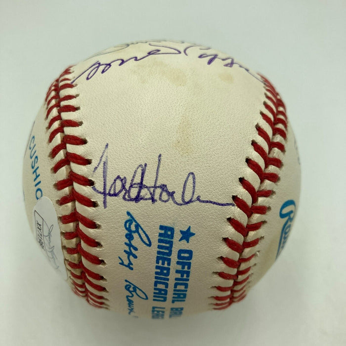 Rare No Hitter Pitchers Multi Signed Baseball 11 Signatures JSA COA