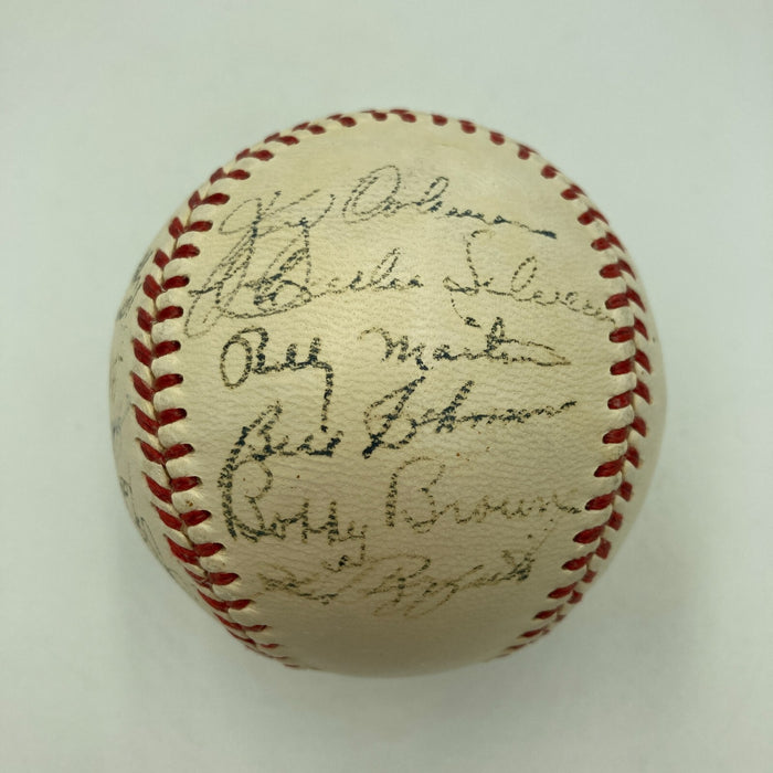 1951 Yankees World Series Champs Team Signed Baseball Mickey Mantle Rookie PSA