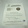 Honus Wagner Single Signed 1940 Mini Baseball PSA DNA & Beckett COA