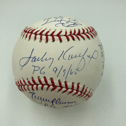 Sandy Koufax Perfect Game Pitchers Signed Baseball With Inscriptions JSA COA