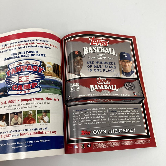 Ryne Sandberg & Wade Boggs Signed 2005 Hall Of Fame Induction Program JSA COA
