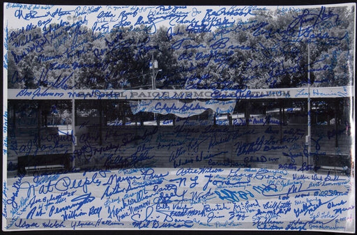 Negro League Signed Autographed 11x17 Baseball Photo With 170 Signatures!