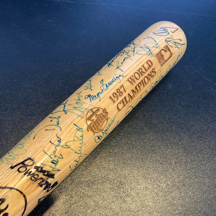 1987 Minnesota Twins World Series Champs Team Signed W.S. Bat Kirby Puckett JSA