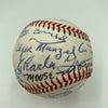 Chicago Cubs & White Sox Legends Signed Baseball Nellie Fox Ernie Banks JSA COA