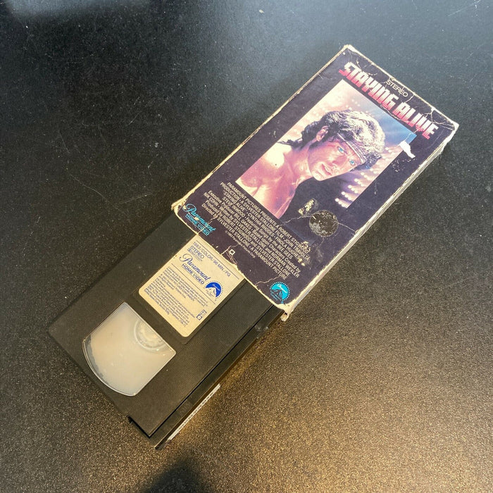 Tony Munafo Signed Vintage Staying Alive VHS Movie With JSA COA