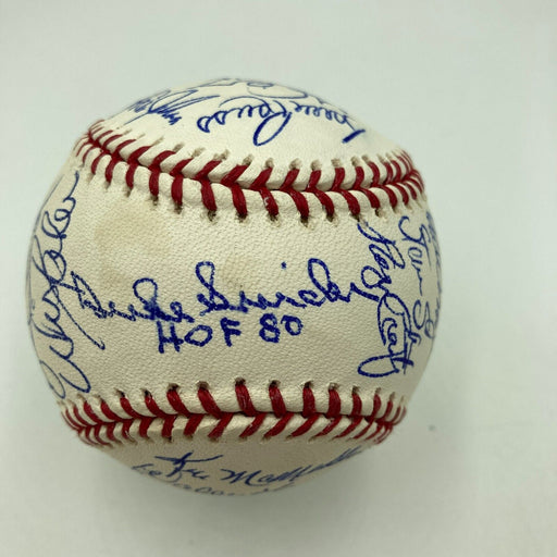 Duke Snider Los Angeles Dodgers Legends Signed Baseball 26 Signatures JSA COA