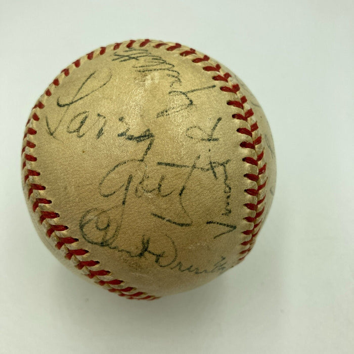 1952 World Series Game Used Baseball Signed By Attendees & Umpires JSA COA