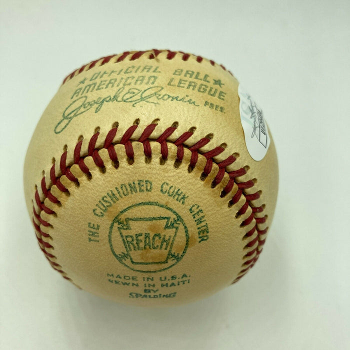 Ron Santo Rookie Era Signed 1960's American League Cronin Baseball JSA COA