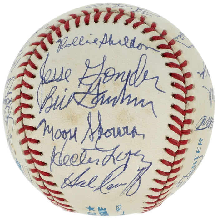 1961 New York Yankees World Series Champs Team Signed Baseball Mickey Mantle JSA