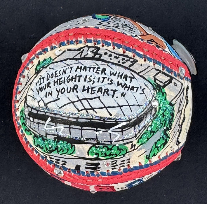 Kirby Puckett Signed Charles Fazzino Hand Painted Pop Art Baseball JSA COA 1/1