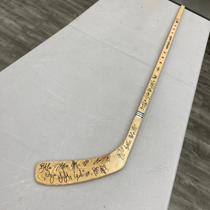 2008-09 Washington Capitals Team Signed Hockey Stick Alexander Ovechkin JSA COA