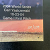Carl Yastrzemski 2004 World Series First Pitch Signed Inscribed Photo JSA COA