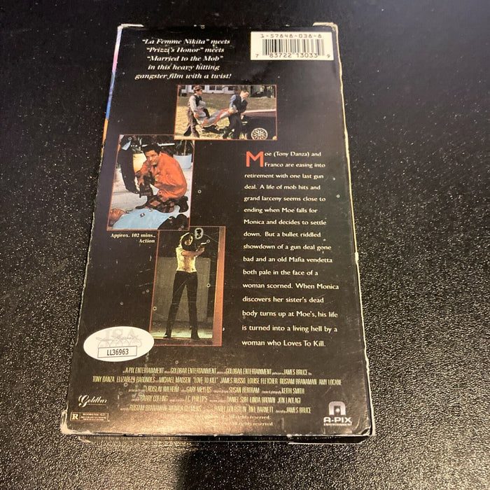 Tony Danza Signed Autographed Love To Kill VHS Movie With JSA COA